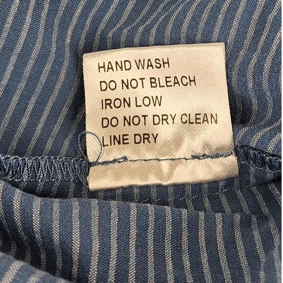 LOYAL HANA BLUSH BLUE SHORT-SLEEVE NURSING SHIRT – 100% COTTON, SIZE SMALL - Picture 10 of 10